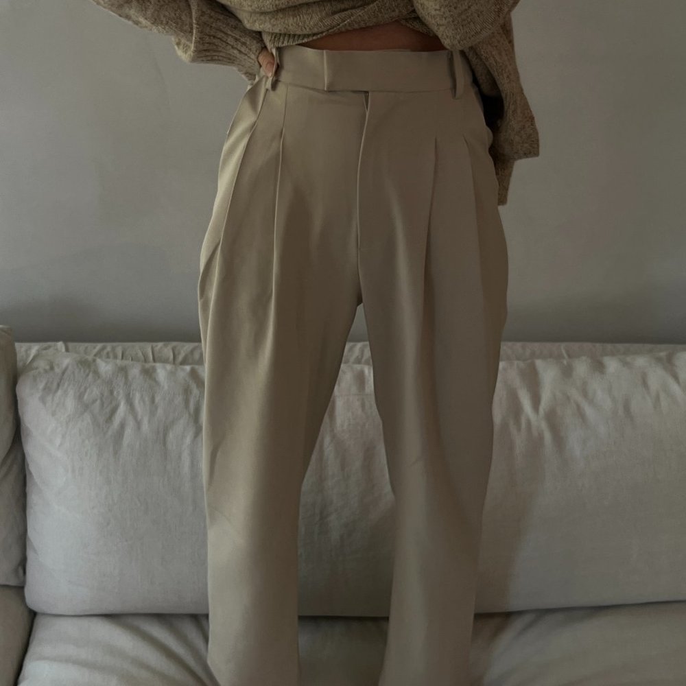Style Addict Taupe Trousers